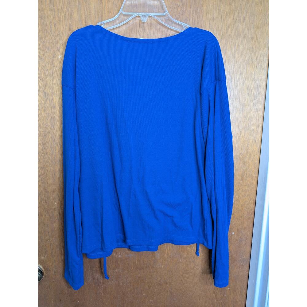 June & Hudson Cerulean Blouse View 2